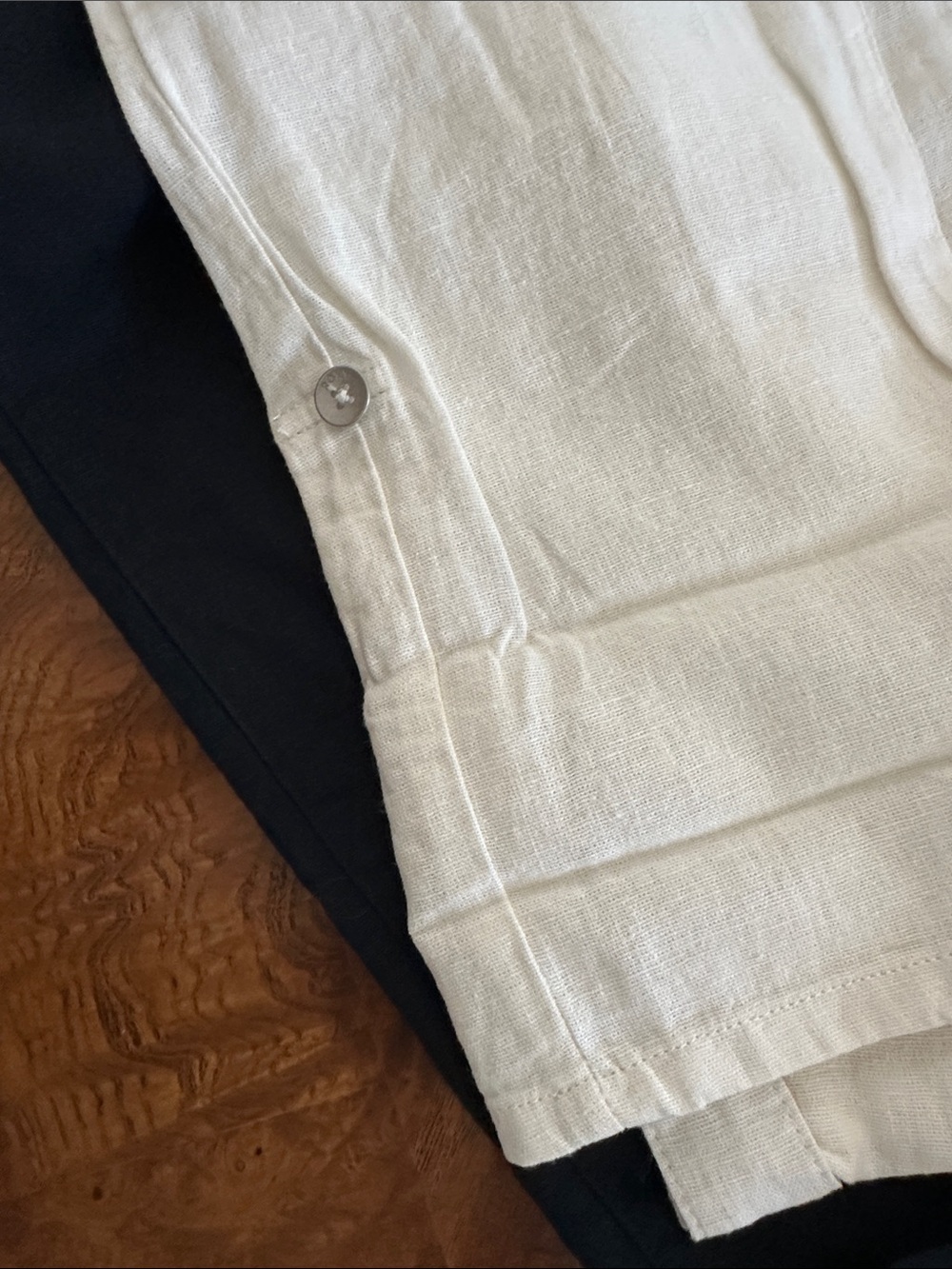 Women’s Roxy White/Off-White Drawstring Pants - Picture 3 of 5